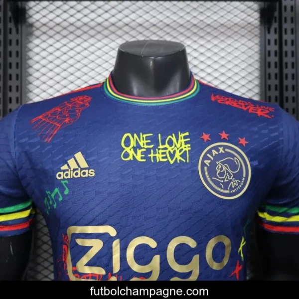 Player Version 25_26 JAjax Jersey with Bob Marley Tribute Design and Inspirational Quotes - Image 5
