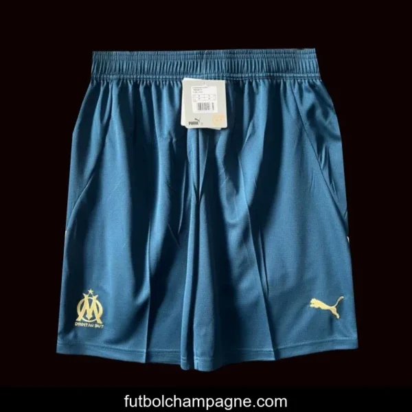 24_25 Olympique Marseille Away Blue Shorts - Image 2