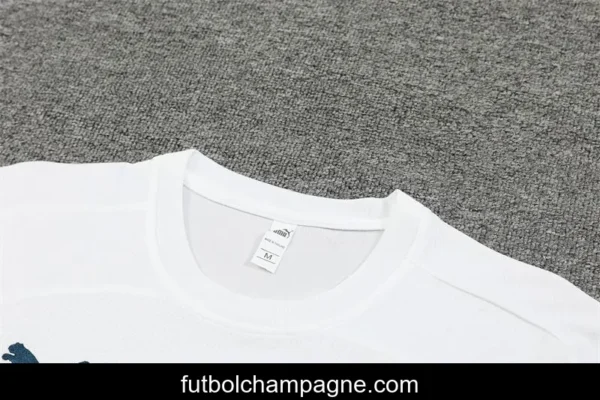 24_25 Olympique Marseille White Short Sleeve Jersey+Shorts - Image 8