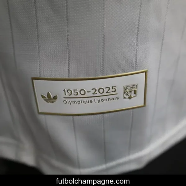 Player Version 25_26 Olympique Lyonnais Lyon White 50Th Anniversary Jersey - Image 3