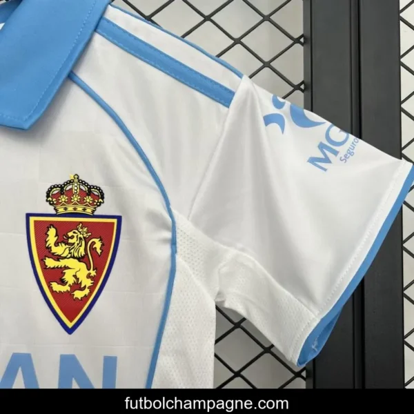 25_26 Kids Real Zaragoza Home Jersey - Image 9