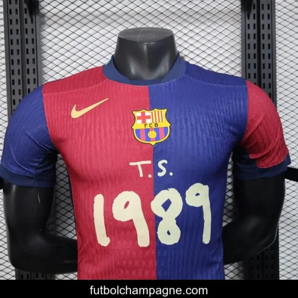 Player Version 25_26 FC Barcelona Home with Pink _T.S. 1989_ Jersey - Image 4