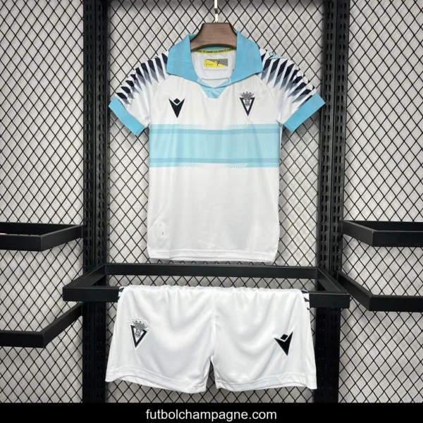 24_25 Kids Cadiz Away White Jersey - Image 6