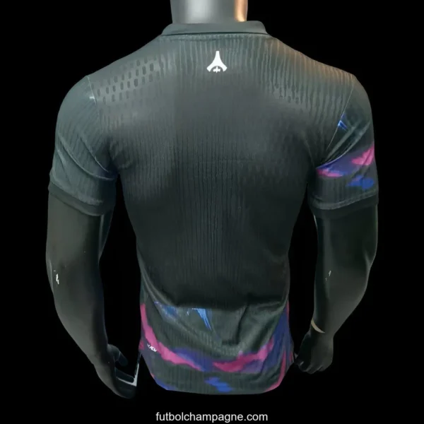 Player Version 25_26 Paris Saint-Germain Black with Blue-Pink Abstract Pattern Jersey - Image 2