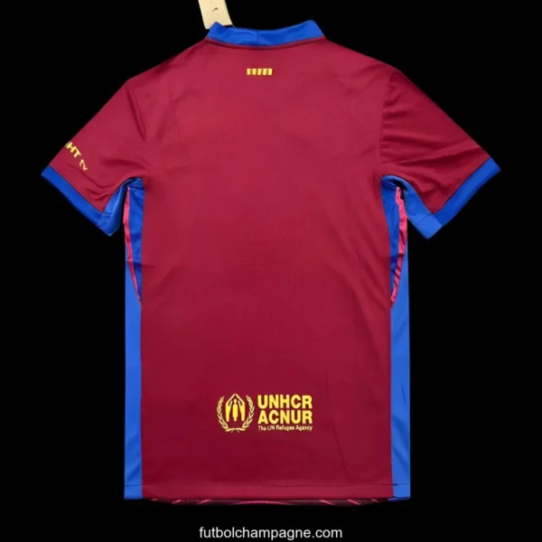 25_26 FC Barcelona Burgundy with Circular Sound Wave Pattern Jersey - Image 3