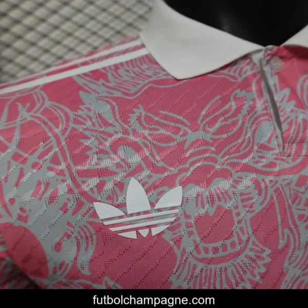 Player Version 25_26 Real Madrid Pink with Dragon Pattern Jersey - Image 5