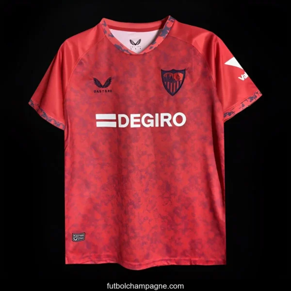 24_25 Sevilla Away Red Jersey - Image 3