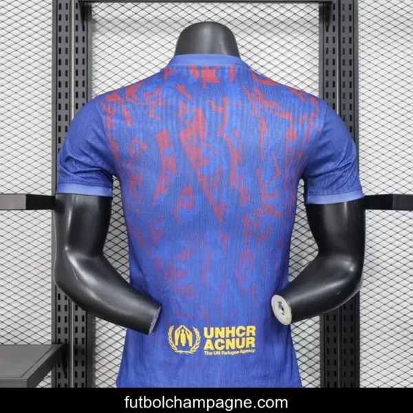 Player Version 25_26 Barcelona Blue with Red Pattern Jersey - Image 4