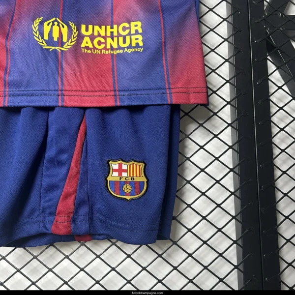 25_26 Kids Barcelona Home Size 16-28 Jersey - Image 7