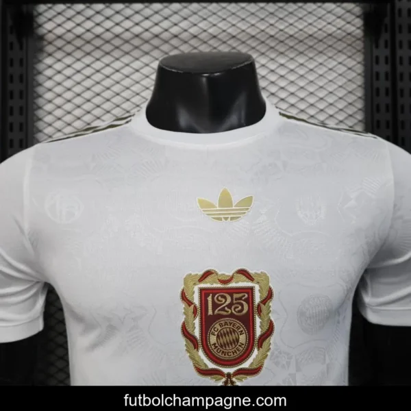 Player Version 25_26 Bayern Munich White with 125th Anniversary Emblem Jersey - Image 5
