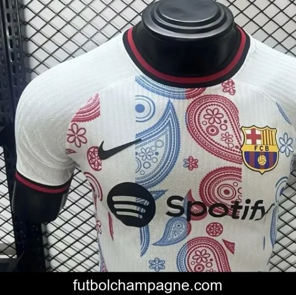 Player Version 24_25 Barcelona White Special Pattern Jersey - Image 2