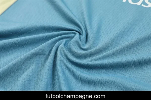 24_25 Olympique Marseille Blue Short Sleeve Jersey+Shorts - Image 8