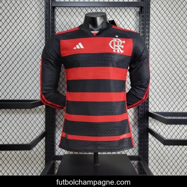 24_25 Player Flamengo Home Long Sleeve Jersey - Image 5