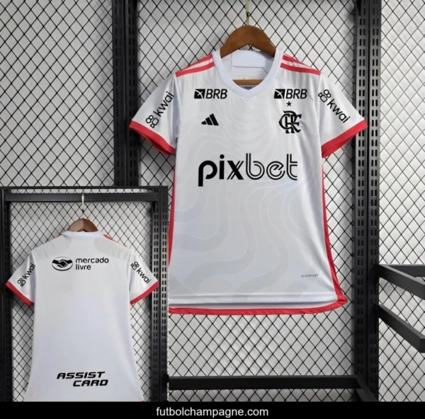 24_25 Women Flamengo Away Jersey + All Sponsors - Image 3