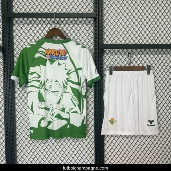 25_26 Kids Real Betis Naruto Inspired Jersey - Image 2