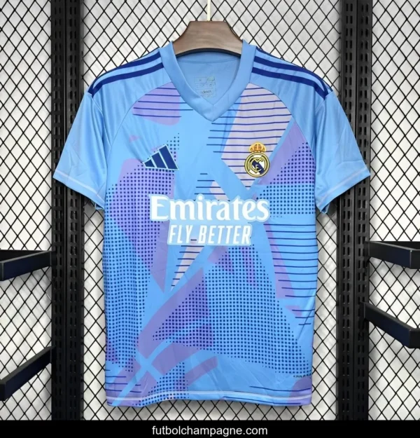24_25 Real Madrid Goalkeeper Blue Jersey - Image 5