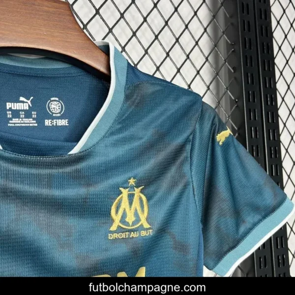 24_25 Kids Olympique Marseille Away Jersey - Image 4