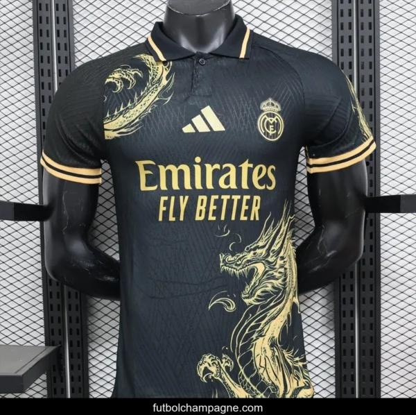 Player Version 24_25 Real Madrid Black_Golden Specail Jersey - Image 5