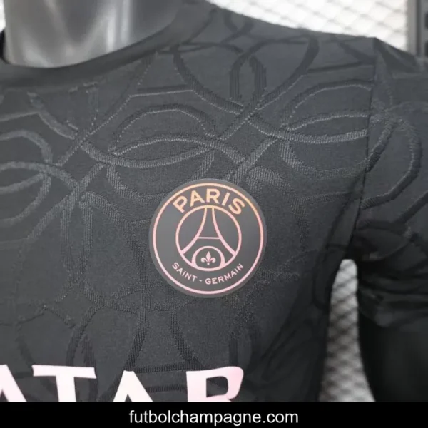 Player Version 25_26 Paris Saint-Germain PSG Black Pre-Match Jersey - Image 5