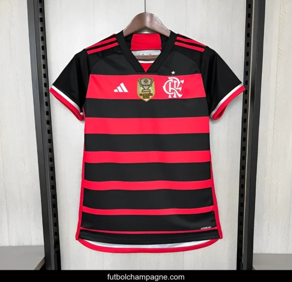 24_25 Womens Flamengo Home Patch Da Copa Do Brasil Jersey - Image 3