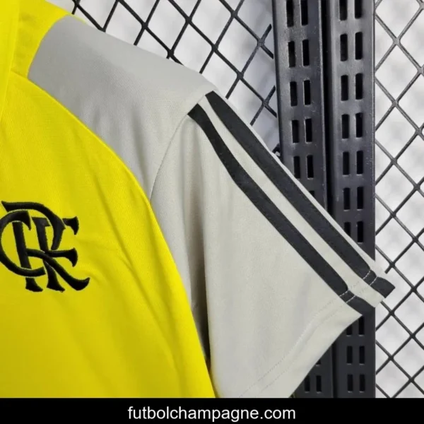 24_25 Flamengo Yellow Polo Jersey - Image 5