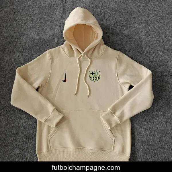 24_25 Barcelona Navy_Red_Black_Beige_Grey Hoodie WIth Black Badge - Image 7