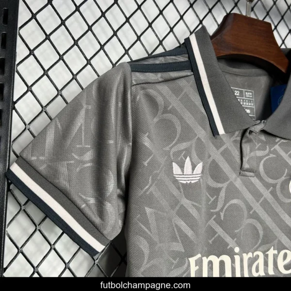 24_25 Kids Real Madrid Third Black Jersey - Image 5