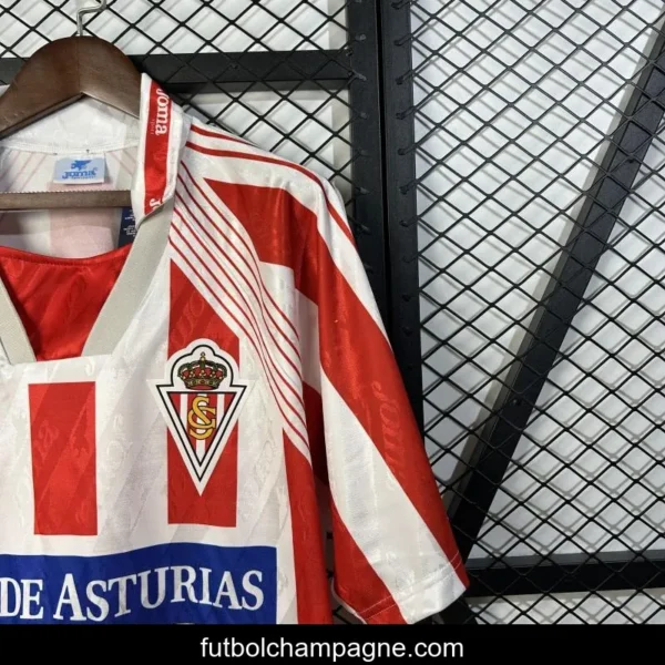 94_95 Retro Sporting Gijon Home Jersey - Image 7