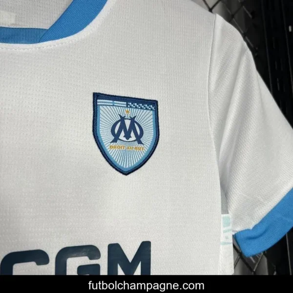 24_25 Kids Olympique Marseille Home Jersey - Image 5