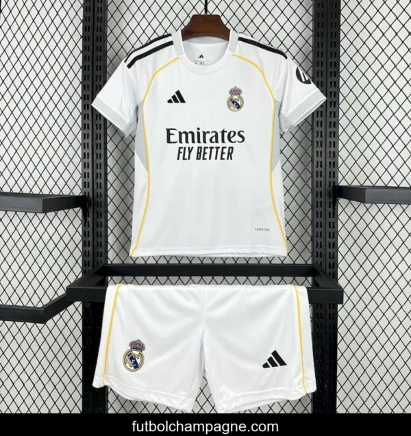 25_26 Kids Real Madrid Home Jersey - Image 7