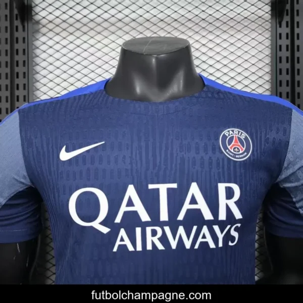 Player Version 25_26 Paris Saint-Germain PSG Blue with Vertical Stripes Jersey - Image 8