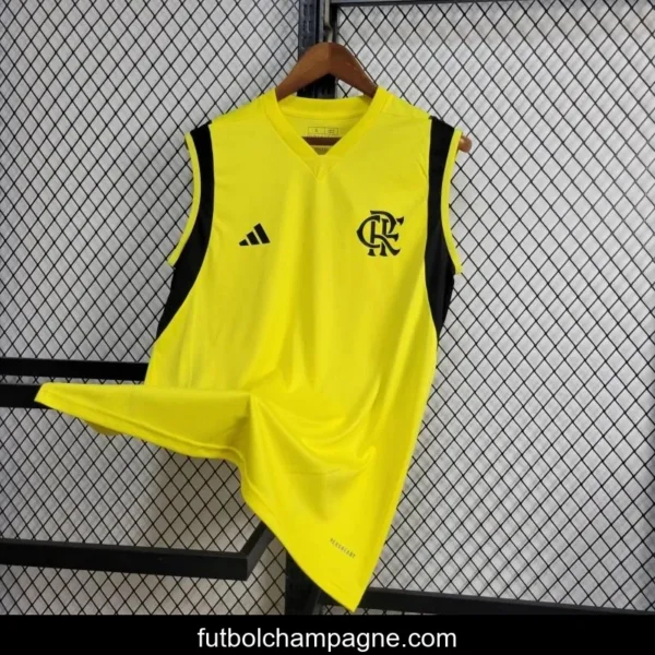 24_25 Flamengo Yellow Vest Training Jersey - Image 7