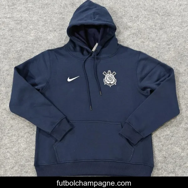 24_25 Corinthians Navy_Red_Black_Beige_Grey Hoodie WIth Black Badge - Image 5