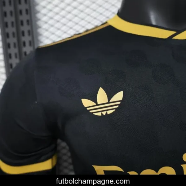 Player Version 25_26 Real Madrid Black with Gold Trim Jersey - Image 6
