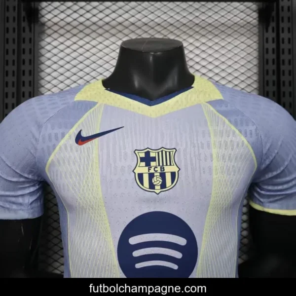 Player Version 25_26 Barcelona Light Blue with Geometric Pattern Jersey - Image 8