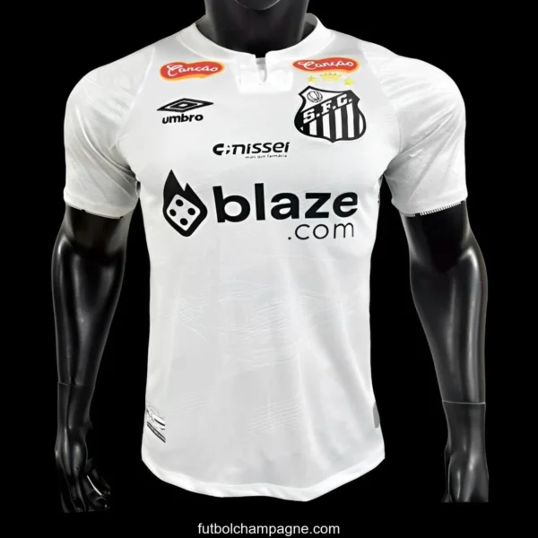 Player Version 24_25 Santos Home Jersey With Full Sponsors - Image 2