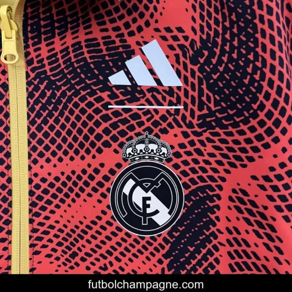 24_25 Real Madrid Yellow_Red Reversible Windbreaker - Image 10