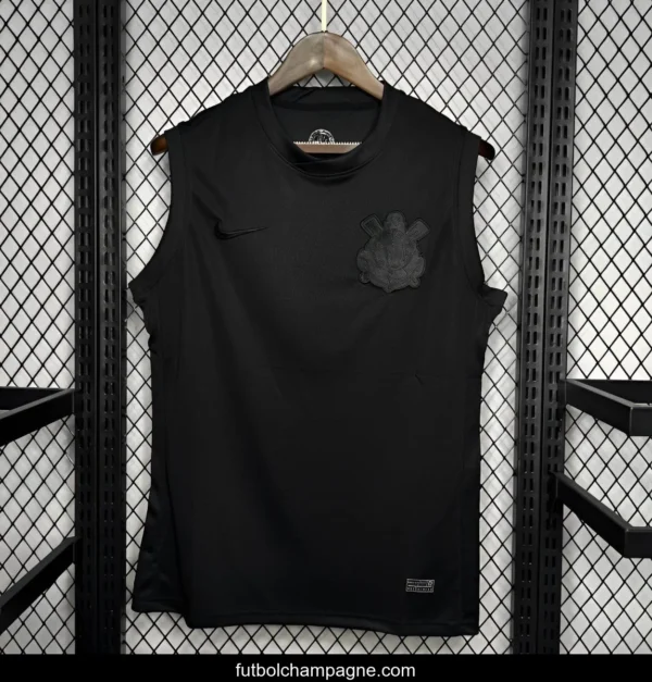 24_25 Corinthians Away Black Vest Jersey - Image 6