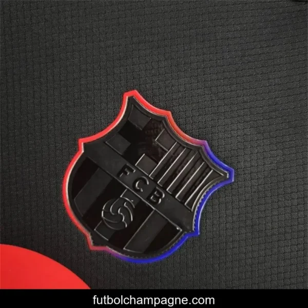 2024_25 Barcelona Away Black 125 Anniversary Long Jersey - Image 8