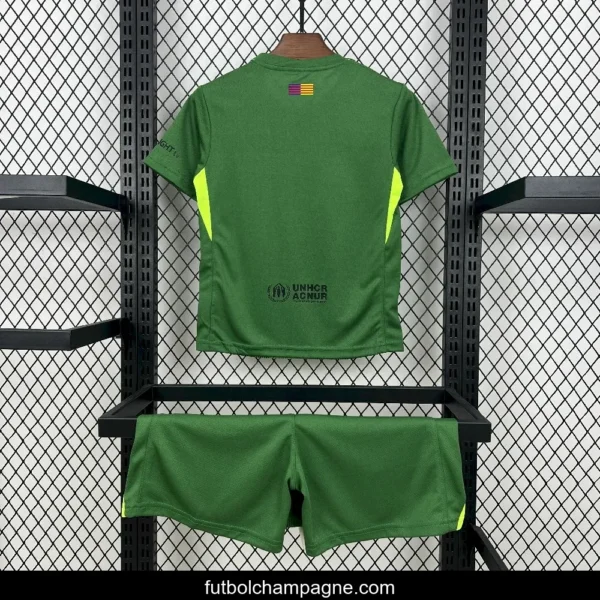 2025_26 Kids Barcelona Goalkeeper Green Kit - Image 7