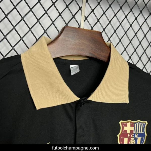 24_25 Barcelona Polo Black Jersey - Image 6