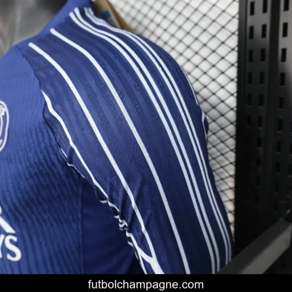 24_25 Player Version PSG Forth Blue Long Sleeve Jersey - Image 8