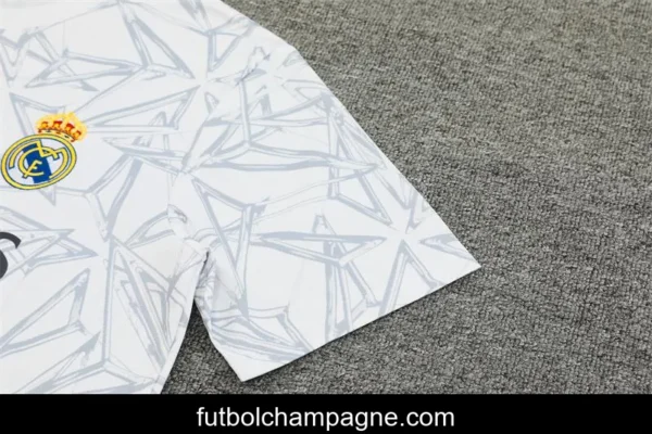 24_25 Real Madrid White Special Short Sleeve Jersey+Shorts - Image 15