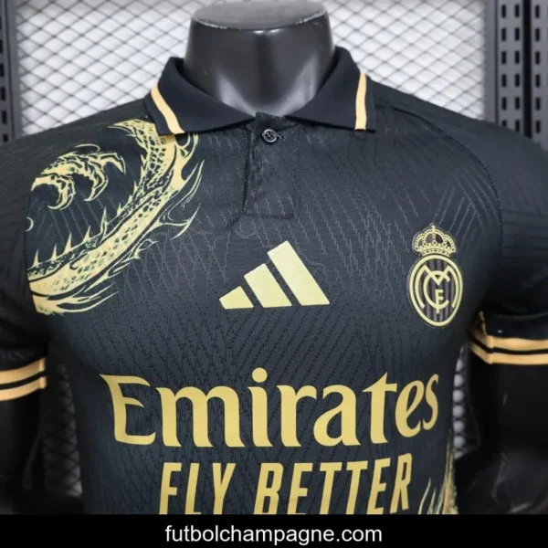 Player Version 24_25 Real Madrid Black_Golden Specail Jersey - Image 7