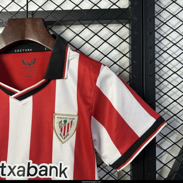 25_26 Kids Athletic Bilbao Home Size 16-28 Jersey - Image 7