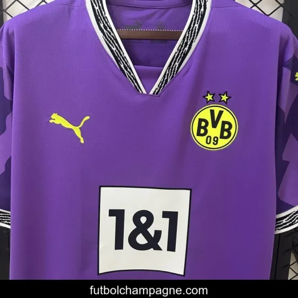 24_25 Borussia Dortmund Purple Goalkeeper Jersey - Image 7