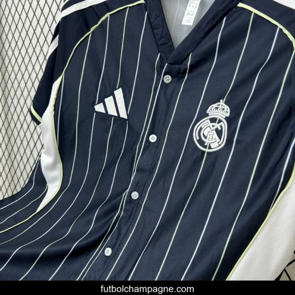 25_26 Real Madrid US Pack Black Baseball Jersey - Image 6