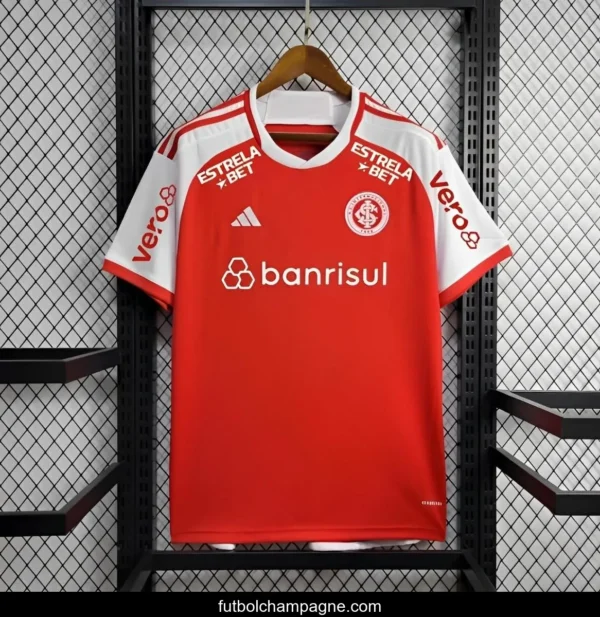 24_25 SC Internacional Home Jersey With Full Sponsors - Image 3