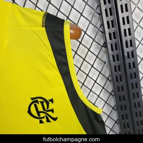 24_25 Flamengo Yellow Vest Training Jersey - Image 9