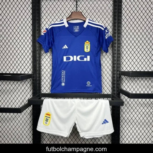24_25 Kids Real Oviedo Home Jersey - Image 5